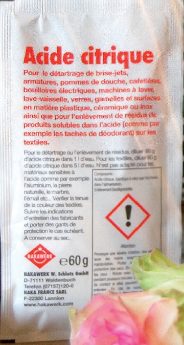 Acide citrique - Détartrant - HAKAWERK Belgique